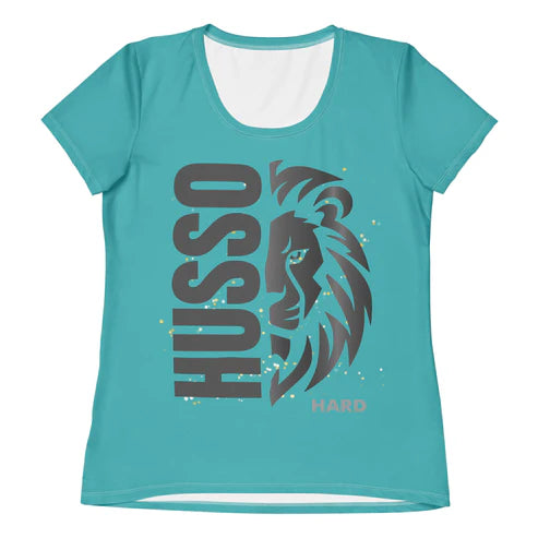Women's Spandex Athletic Shirt | Sweat-Absorbent & Breathable Fit(XS-3X) Husso Hard