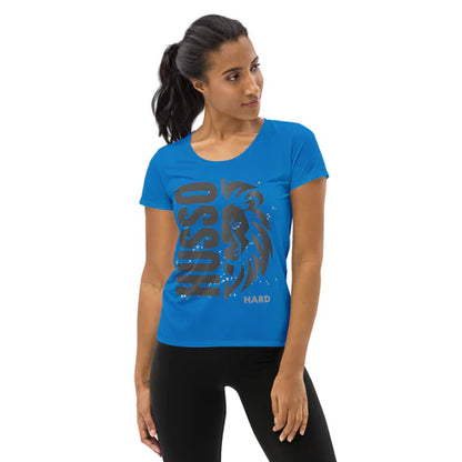 Women’s Lion Graphic Spandex Athletic Shirt (XS–3XL)