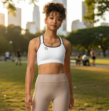 Women’s Minimal Logo Padded Sports Bra (XS–2XL)