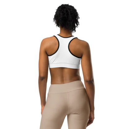 Women’s Minimal Logo Padded Sports Bra (XS–2XL)