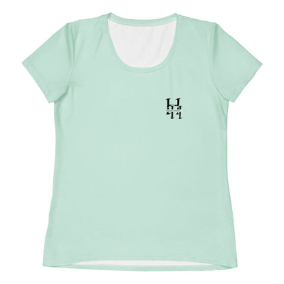 Women's Mint Spandex Athletic Shirt with Husso Hard logo